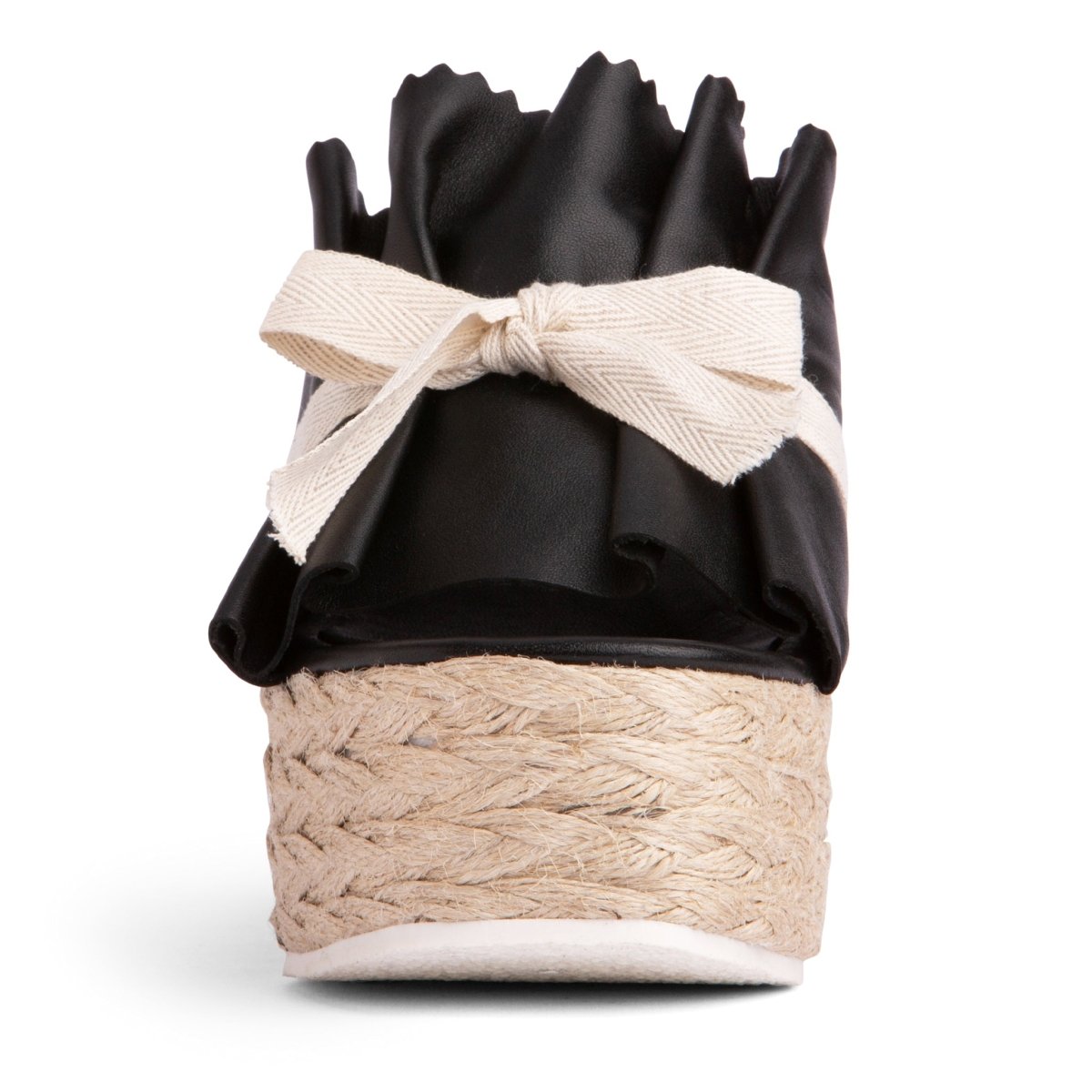 Noelle Wedge Women’S Leather Rope Cushioned Platform Sandal Heels by Beautiisoles – Don't Panic Shoes