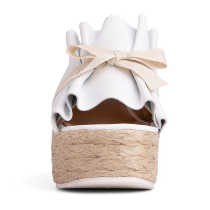 Noelle Women’S Leather Rope Wedge Platform Cushioned Sandal Heels by Beautiisoles – Don't Panic Shoes