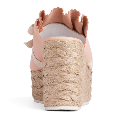 Noelle Women's Leather Wedge Sandal Rope Platform Cushioned Heels by Beautiisoles – Don't Panic Shoes