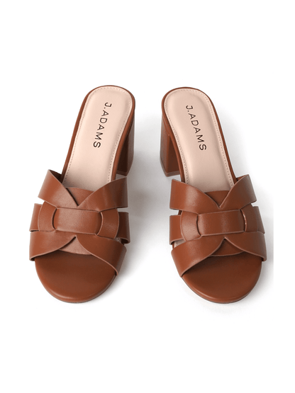 Nori | Brown Sandals by J.Adams – Don't Panic Shoes