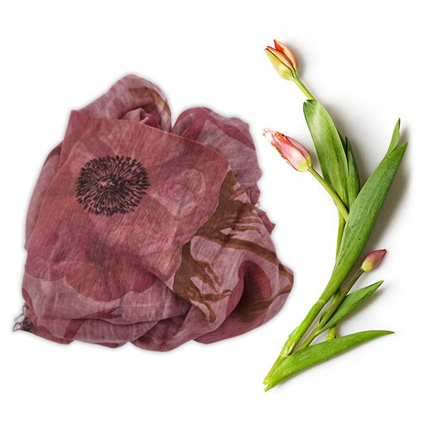 O'keeffe Mauve 26 Bamboo Fiber Mauve Bamboo Scarves by Mar Soreli – Don't Panic Shoes