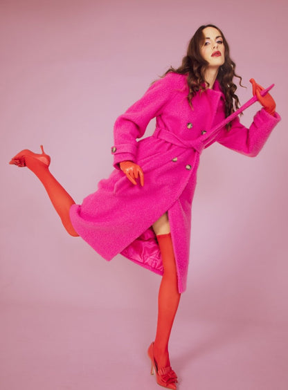 Olga Leather Pump Women’S Almond Toe 70mm Heel Pleated Bow Heels by Beautiisoles – Don't Panic Shoes