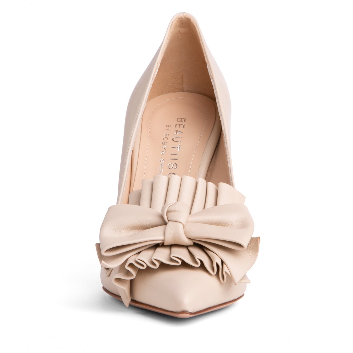 Olga Women’S Leather Almond Toe Stiletto Pump Padded Insole Heels by Beautiisoles – Don't Panic Shoes