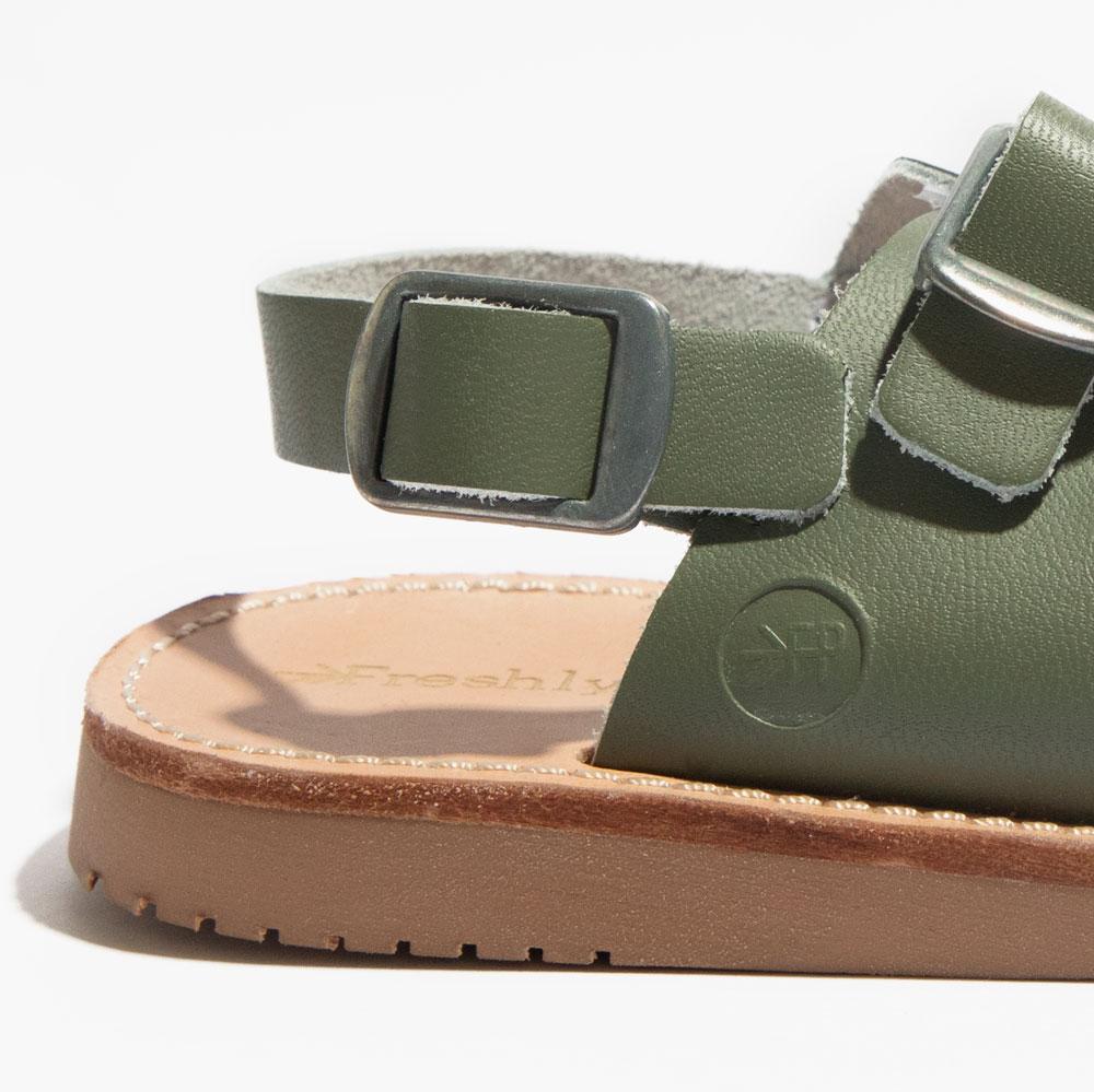 Olive Delray Sandal Delray Sandal by Freshly Picked – Don't Panic Shoes