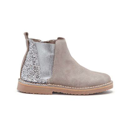 Olivia Taupe Made In Spain Zipper Closure Non Slip Cushion Core by Childrenchic – Don't Panic Shoes