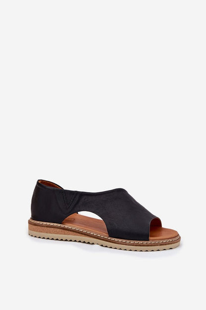 Orranise Covered - Heel Leather Sandals by Ukrainian Vibe – Don't Panic Shoes