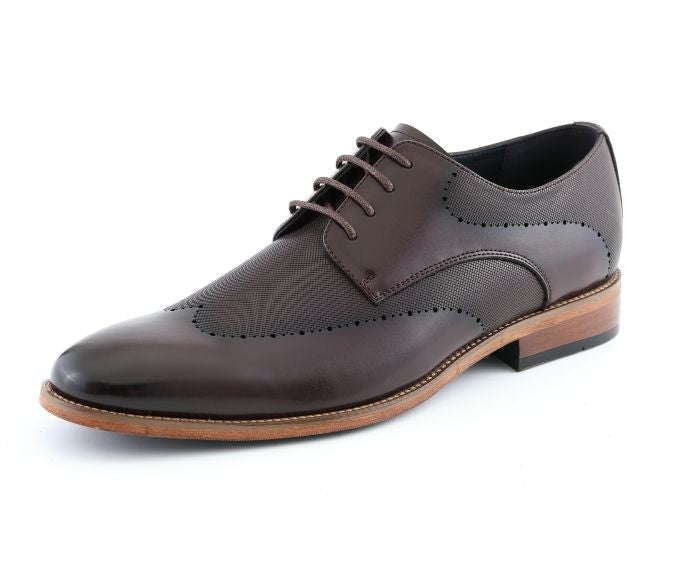 Amali Luke brown wingtip dress shoes main