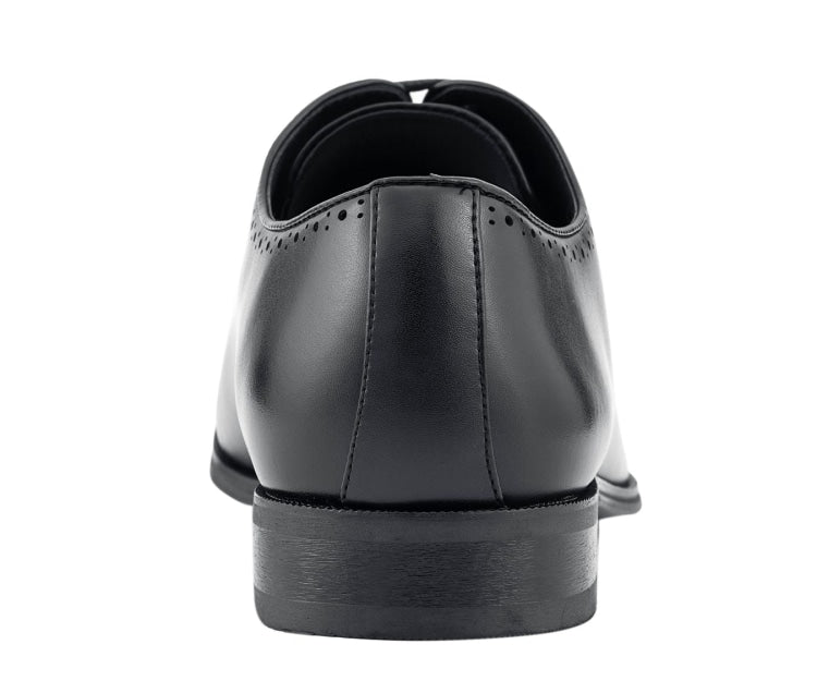 High-quality Wyatt Black leather shoes with sophisticated, sleek design for formal occasions