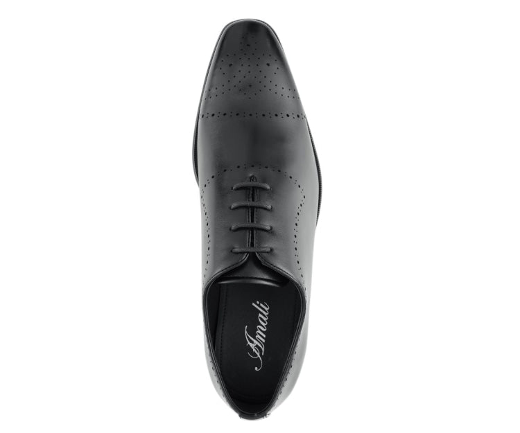 High-quality Wyatt Black leather shoes with stylish design and comfortable fit