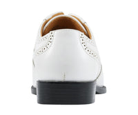 Thumbnail for Buy Bolano Elwyn White Men’S Derby Brogue Pu Leather Shoes - Oxfords from Don’t Panic Shoes | Best Prices & Fast Shipping