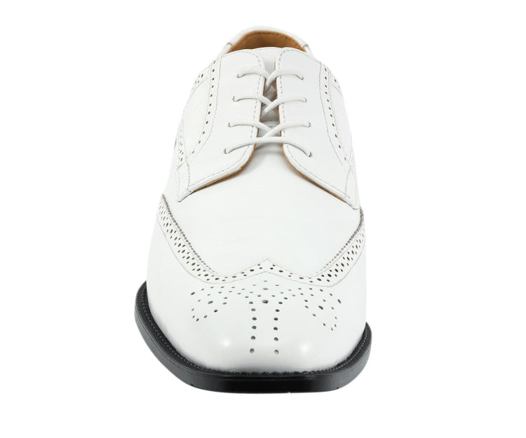 Buy Bolano Elwyn White Men’S Derby Brogue Pu Leather Shoes - Oxfords from Don’t Panic Shoes | Best Prices & Fast Shipping