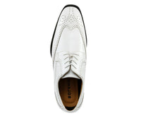 Thumbnail for Buy Bolano Elwyn White Men’S Derby Brogue Pu Leather Shoes - Oxfords from Don’t Panic Shoes | Best Prices & Fast Shipping