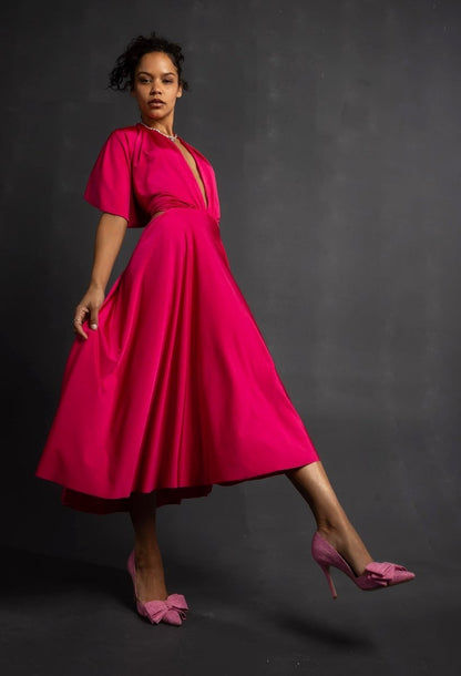 OxSana Handmade Italian Linen Pump Women’s Leather Lined Heels by Beautiisoles – Don't Panic Shoes