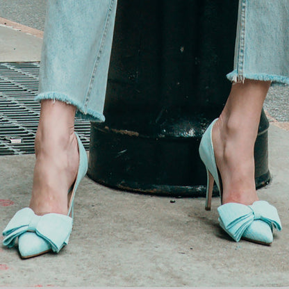 OxSana Handmade Italian Linen Pump Women’s Leather Lined Heels by Beautiisoles – Don't Panic Shoes