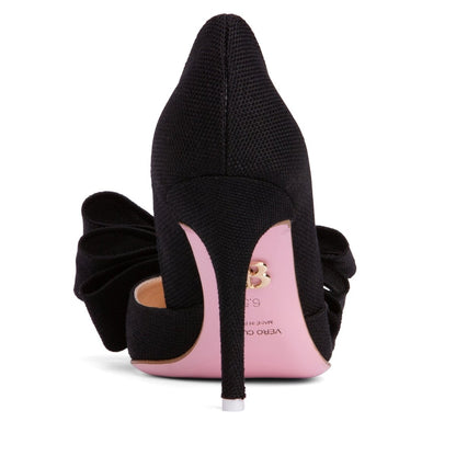 OxSana Women’s Handmade Italian Leather And Linen Pump Heels by Beautiisoles – Don't Panic Shoes