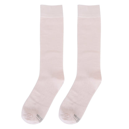 Pale Pink Cotton Blend Women’S Crew Socks Lightweight Breathable Comfortable Everyday Wear Socks by No Cold Feet – Don't Panic Shoes