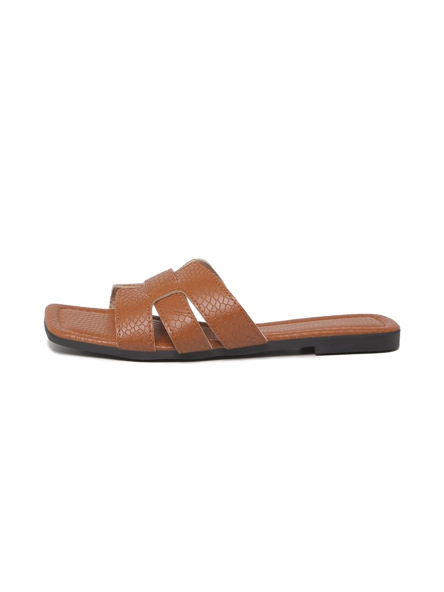 Paloma | Caramel Sandals by J.Adams – Don't Panic Shoes