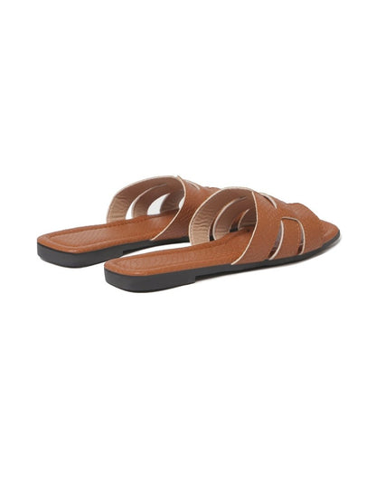 Paloma | Caramel Sandals by J.Adams – Don't Panic Shoes