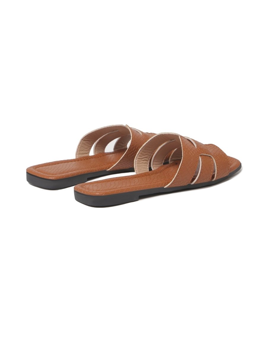 Paloma | Caramel Sandals by J.Adams – Don't Panic Shoes