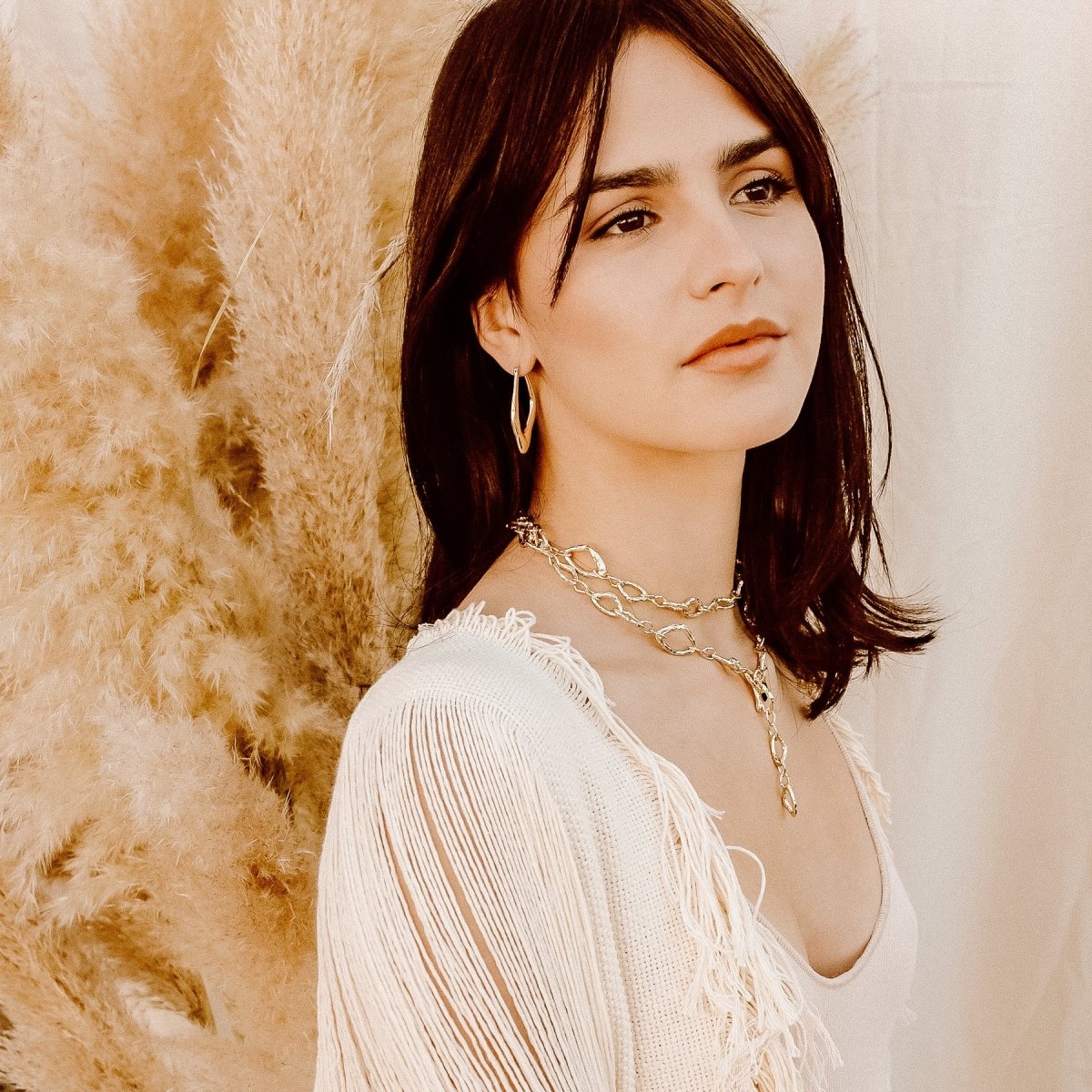 Paloma Hoop Earrings Earrings by Rahya Jewelry Design – Don't Panic Shoes