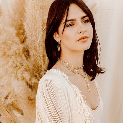 Paloma Hoop Earrings Earrings by Rahya Jewelry Design – Don't Panic Shoes