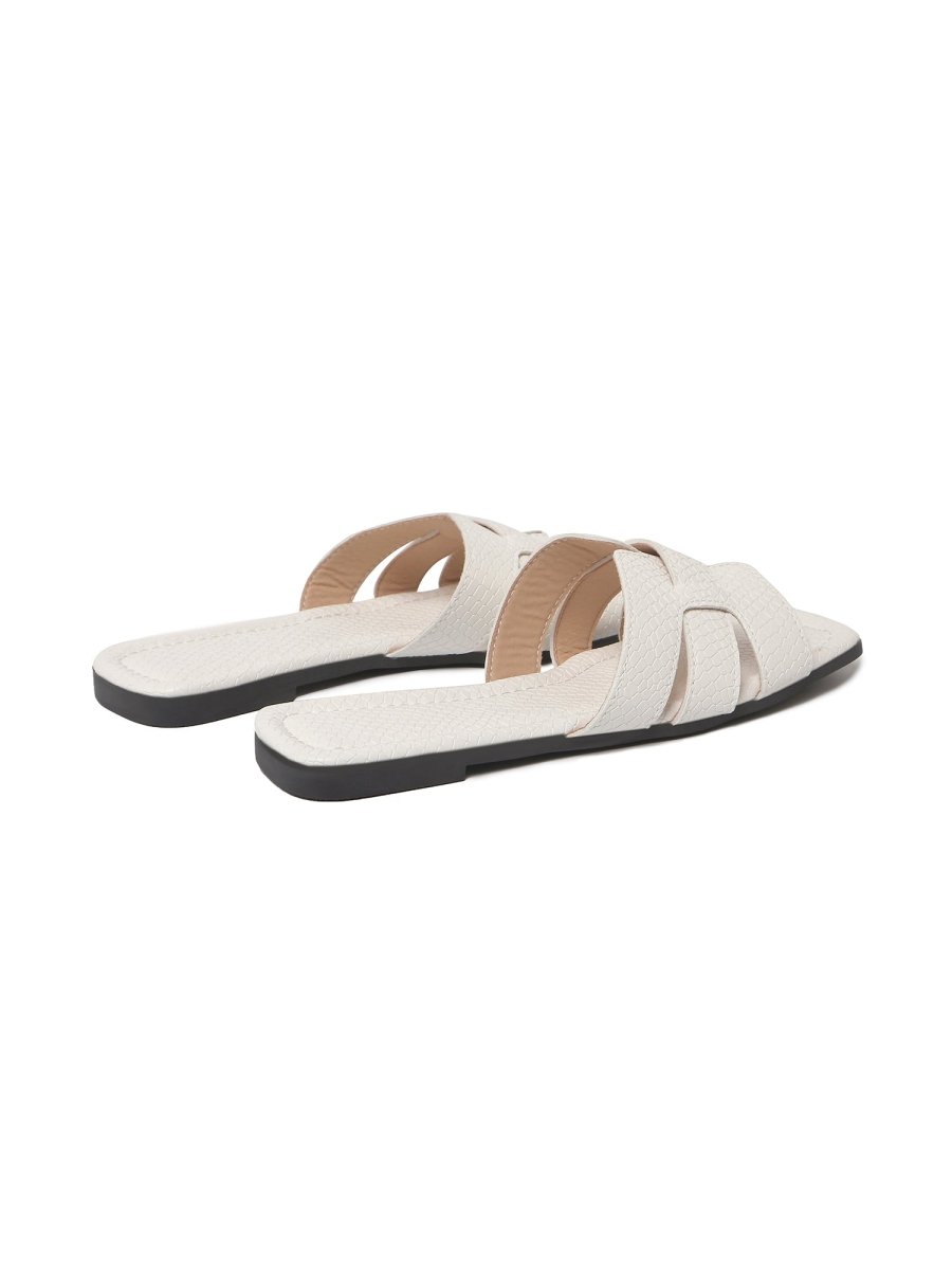 Paloma | White Sandals by J.Adams – Don't Panic Shoes
