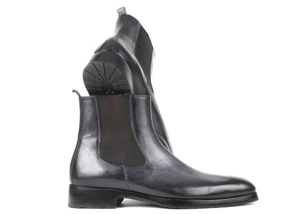 Paul Parkman Black And Gray Chelsea Boots (IdBt661blk) by Paul Parkman – Don't Panic Shoes