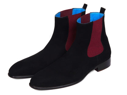 Paul Parkman Black Suede Chelsea Boots (IdSd841blk) by Paul Parkman – Don't Panic Shoes