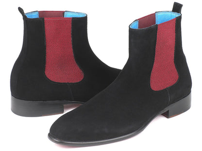 Paul Parkman Black Suede Chelsea Boots (IdSd841blk) by Paul Parkman – Don't Panic Shoes