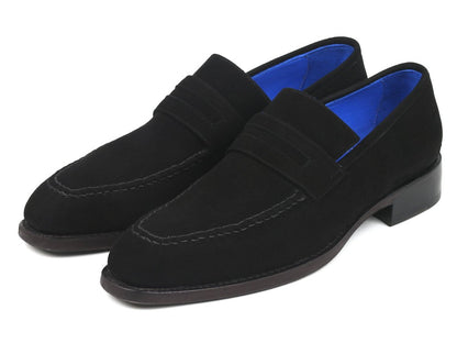 Paul Parkman Black Suede Goodyear Welted Loafers (Id38ax95) by Paul Parkman – Don't Panic Shoes