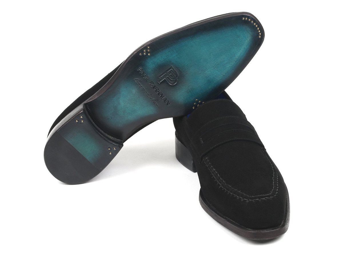 Paul Parkman Black Suede Goodyear Welted Loafers (Id38ax95) by Paul Parkman – Don't Panic Shoes