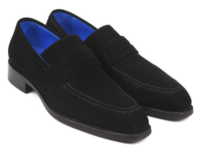 Paul Parkman Black Suede Goodyear Welted Loafers (Id38ax95) by Paul Parkman – Don't Panic Shoes