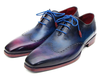 Paul Parkman Blue And Purple Wingtip Oxfords (Id084vx55) by Paul Parkman – Don't Panic Shoes
