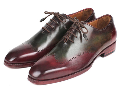 Paul Parkman Bordeaux And Green Wingtip Oxfords (Id097yl63) by Paul Parkman – Don't Panic Shoes