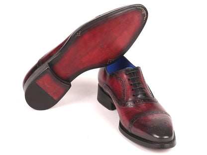 Paul Parkman Bordeaux Burnished Goodyear Welted Cap Toe Oxford Shoes (Id79brd68) by Paul Parkman – Don't Panic Shoes