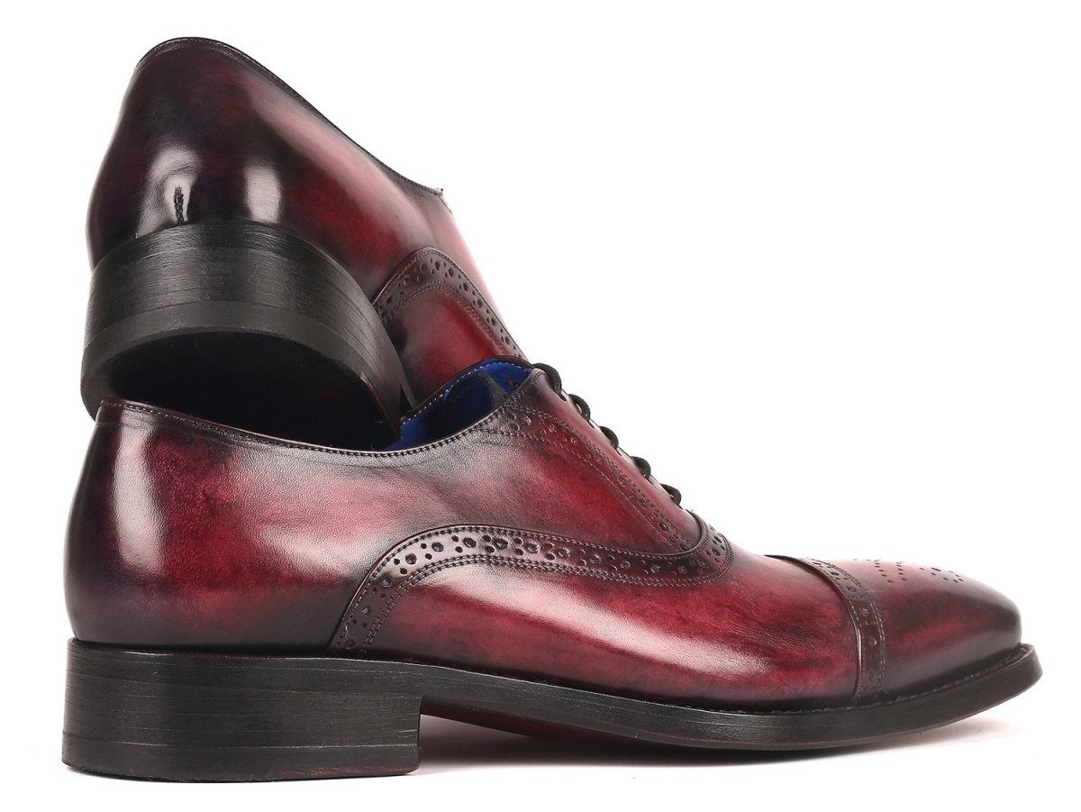Paul Parkman Bordeaux Burnished Goodyear Welted Cap Toe Oxford Shoes (Id79brd68) by Paul Parkman – Don't Panic Shoes