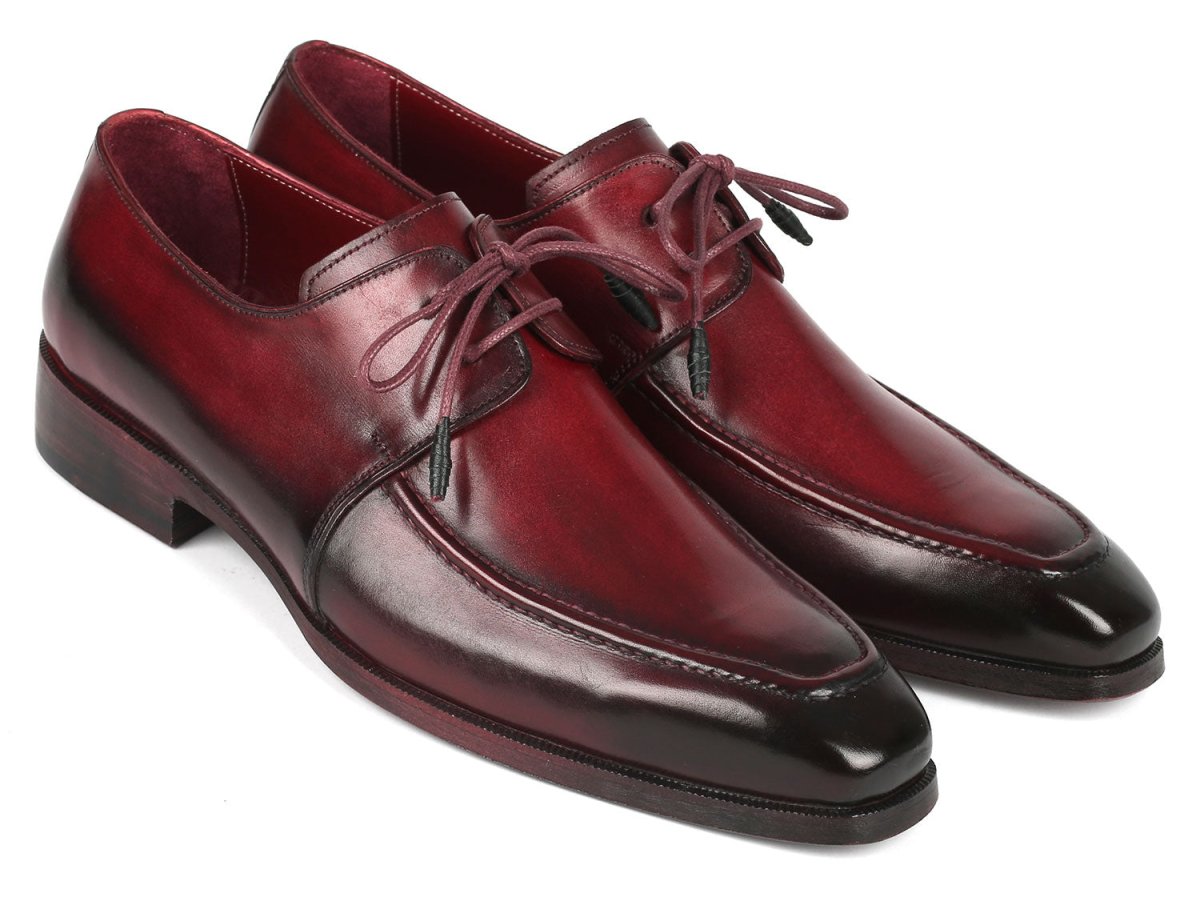 Paul Parkman Bordeaux Leather Apron Derby Shoes For Men (Id13brd92) by Paul Parkman – Don't Panic Shoes
