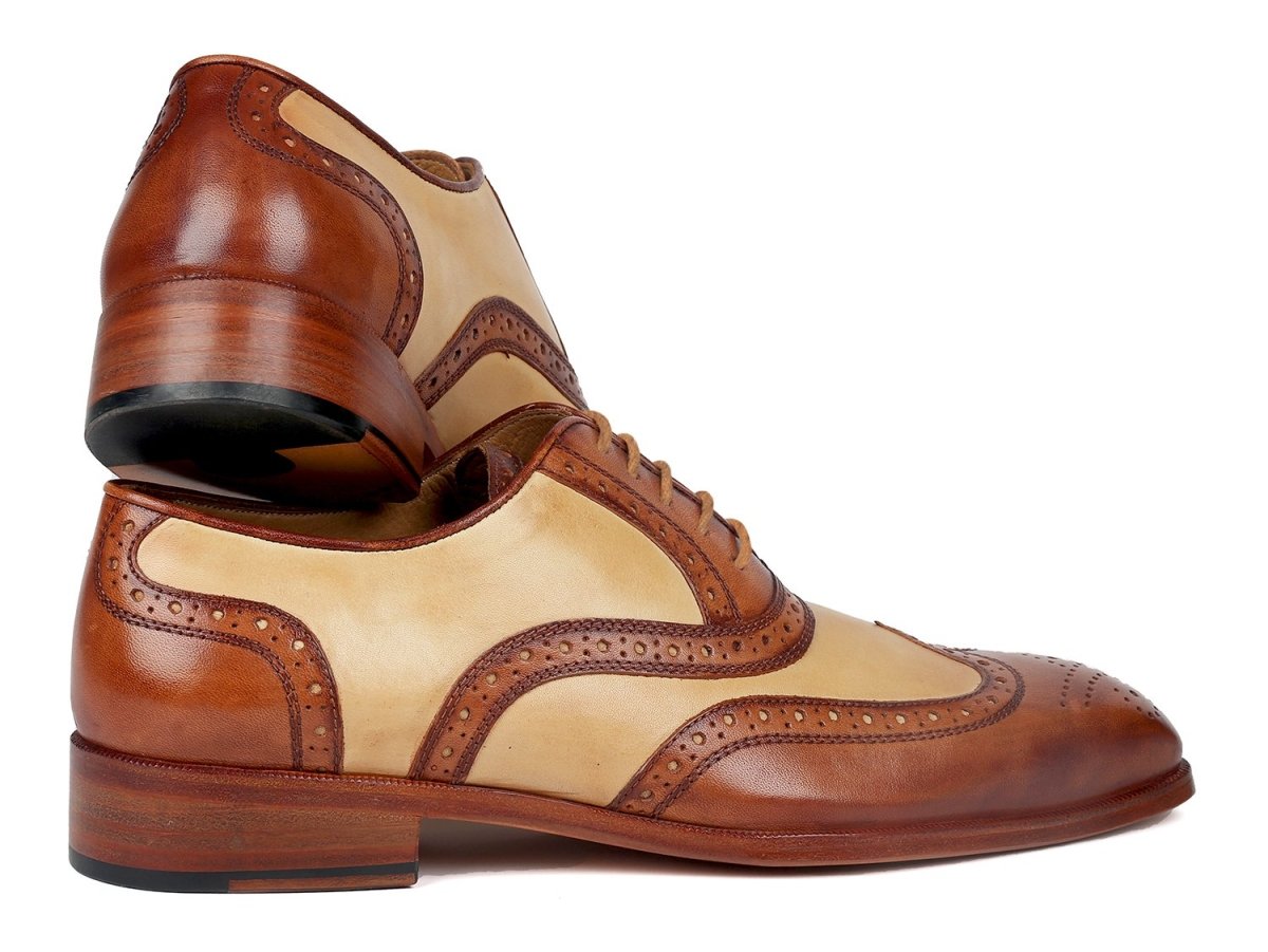 Paul Parkman Brown And Beige Dual Tone Oxfords (Id224bj57) by Paul Parkman – Don't Panic Shoes