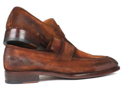 Paul Parkman Brown Antique Suede Goodyear Welted Loafers (Id36aq17) by Paul Parkman – Don't Panic Shoes