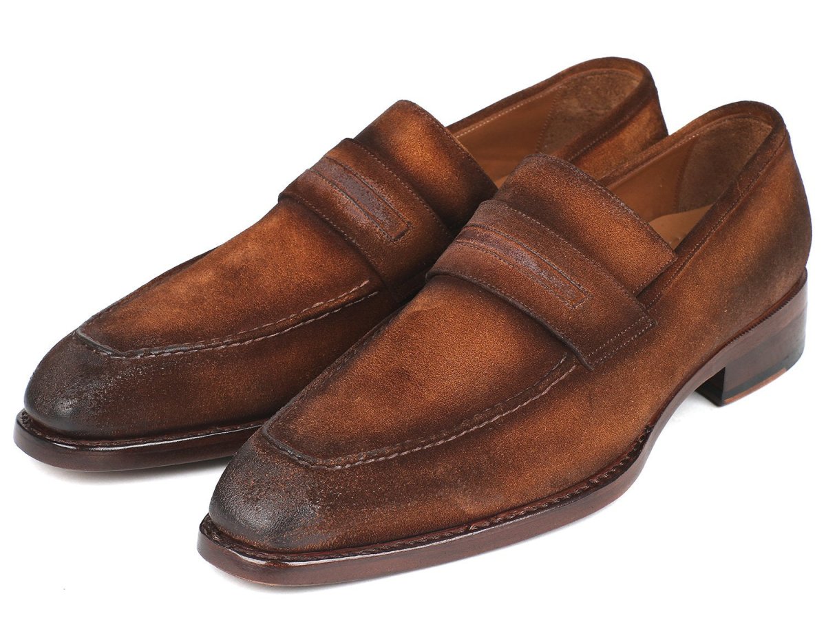 Paul Parkman Brown Antique Suede Goodyear Welted Loafers (Id36aq17) by Paul Parkman – Don't Panic Shoes