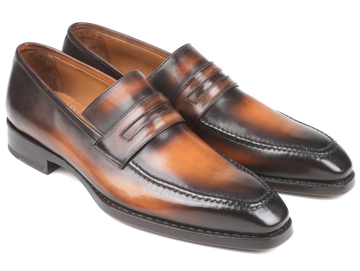 Paul Parkman Brown Burnished Goodyear Welted Loafers (Id36lfbrw) by Paul Parkman – Don't Panic Shoes