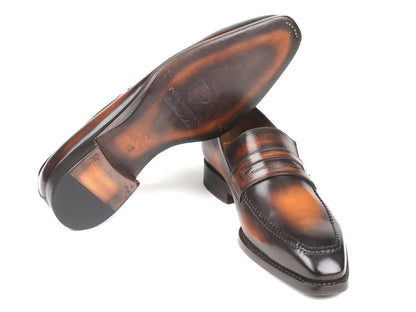 Paul Parkman Brown Burnished Goodyear Welted Loafers (Id36lfbrw) by Paul Parkman – Don't Panic Shoes