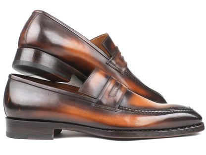 Paul Parkman Brown Burnished Goodyear Welted Loafers (Id36lfbrw) by Paul Parkman – Don't Panic Shoes