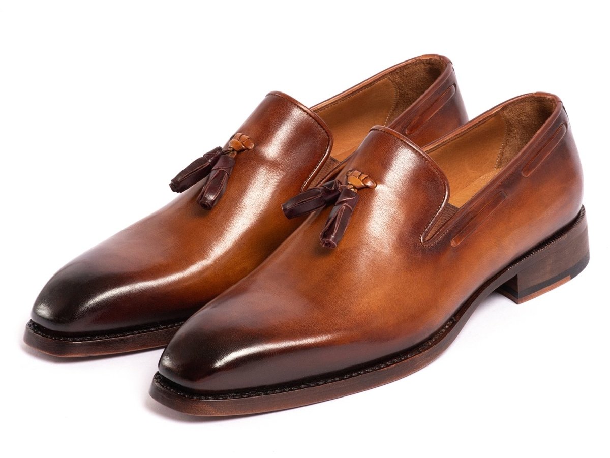 Paul Parkman Brown Goodyear Welted Tassel Loafers (Id51ts - Brw) by Paul Parkman – Don't Panic Shoes