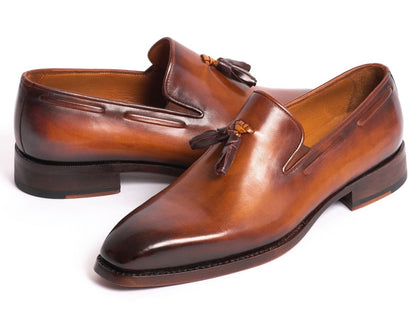 Paul Parkman Brown Goodyear Welted Tassel Loafers (Id51ts - Brw) by Paul Parkman – Don't Panic Shoes