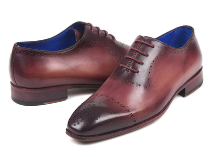 Paul Parkman Burgundy Hand - Painted Classic Brogues (IdZls35bur) by Paul Parkman – Don't Panic Shoes