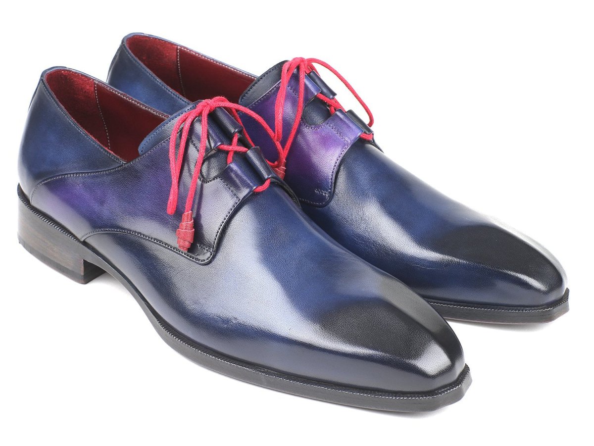 Paul Parkman Ghillie Lacing Blue Dress Shoes (IdGt511blu) by Paul Parkman – Don't Panic Shoes