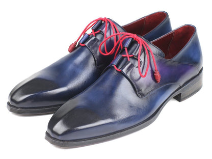 Paul Parkman Ghillie Lacing Blue Dress Shoes (IdGt511blu) by Paul Parkman – Don't Panic Shoes