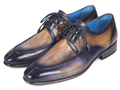 Paul Parkman Ghillie Lacing Camel And Purple Dress Shoes (IdGu566prp) by Paul Parkman – Don't Panic Shoes