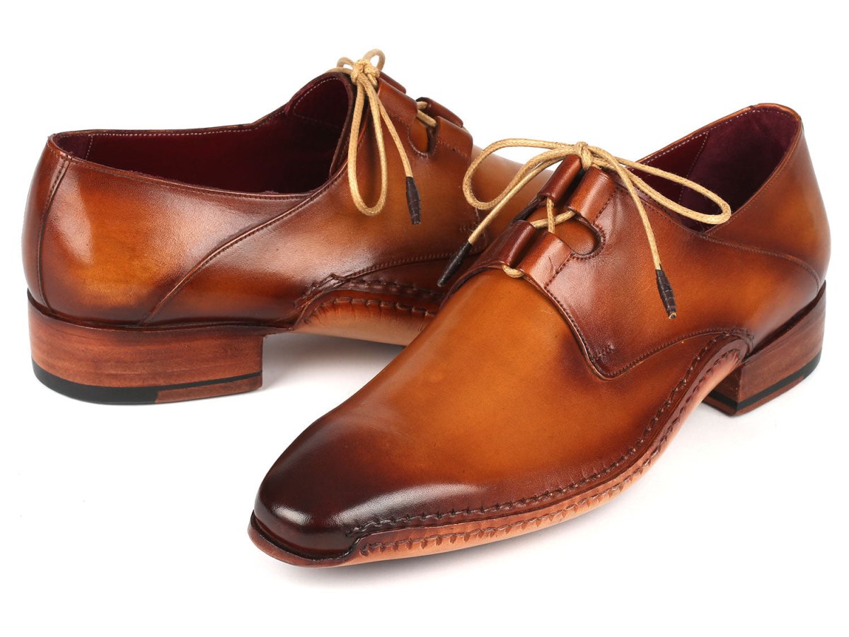 Paul Parkman Ghillie Lacing Handsewn Shoes Light Brown (Id022 - Cml) by Paul Parkman – Don't Panic Shoes